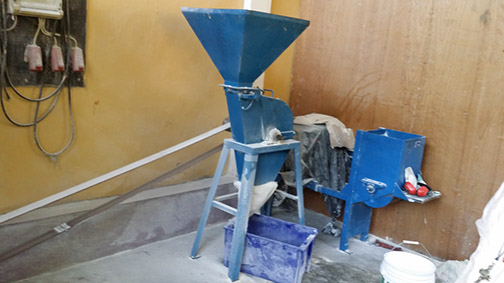 Un moulin à grains à Palmiste-à-Vin